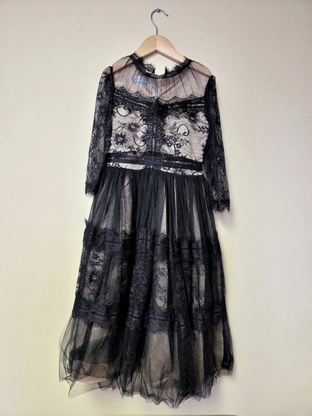 Trish Scully Girls Floral Lace Dress Size 8 NWT